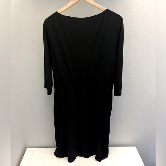 RALPH LAUREN - wrap style black cocktail dress - Picture 3 of 3